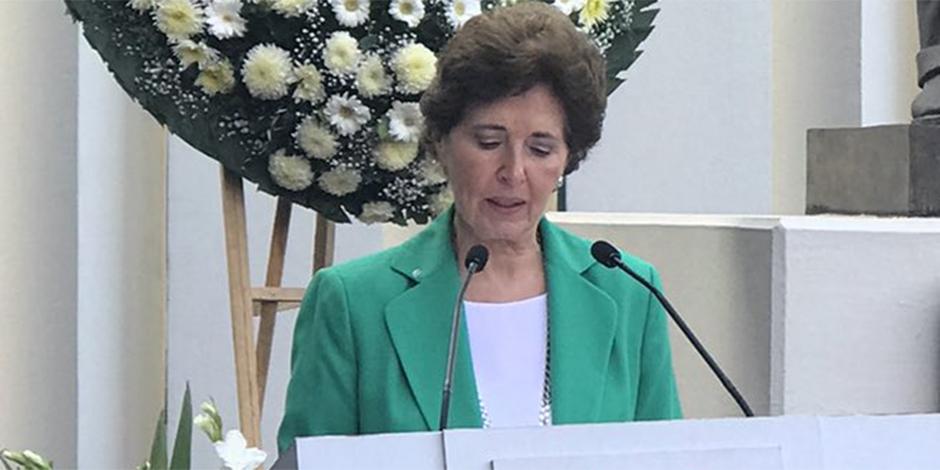 María Cristina García, exsecretaria de Cultura federal.