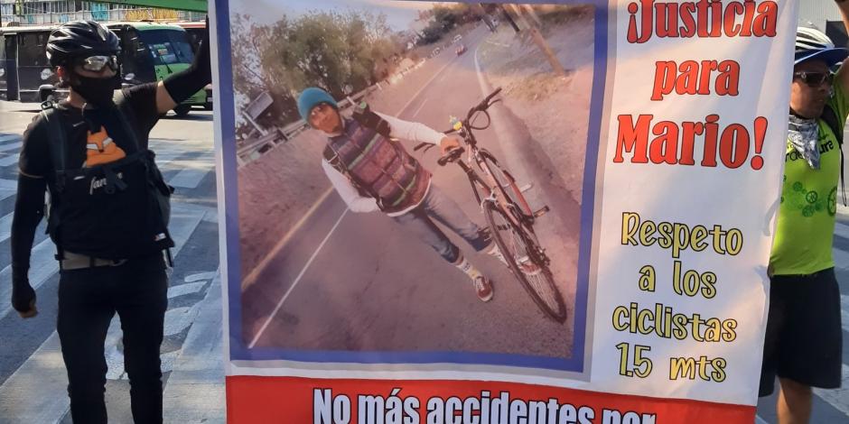 Ciclistas piden justicia para Mario