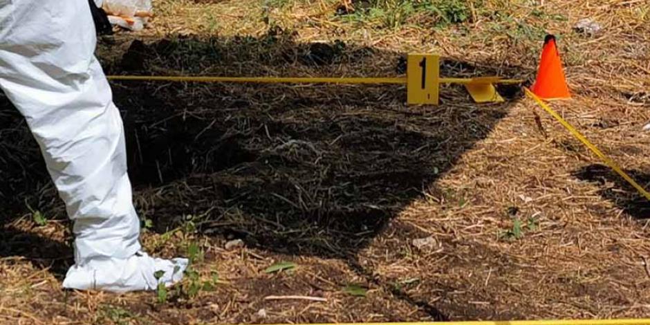 Colectivos de familias de desaparecidos localizaron restos de 22 personas diferentes en una fosa clandestina ubicada en el municipio de Celaya.