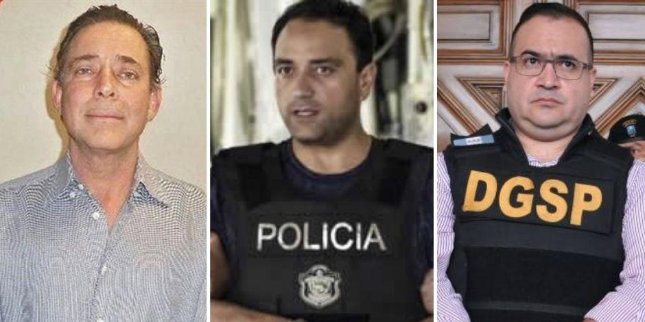 (Izq. a der.) Los exgobernadores Eugenio Hernández, Roberto Borge y Javier Duarte.