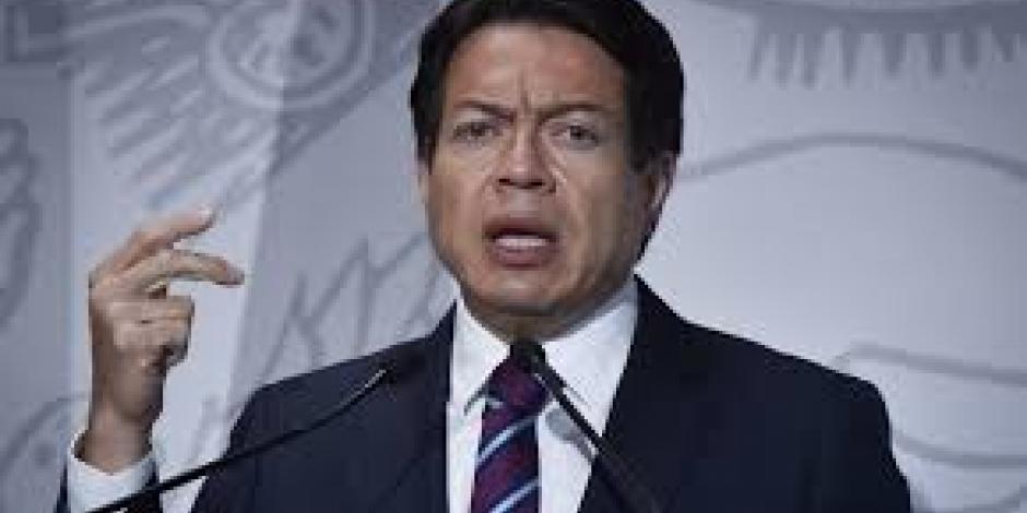 Mario delgado, líder nacional de Morena.