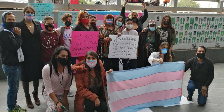 Integrantes de la comunidad trans en México