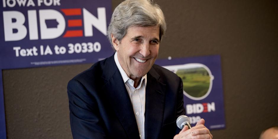John Kerry arribó a Palacio Nacional llegó al Centro de la Ciudad pasado el mediodía. 