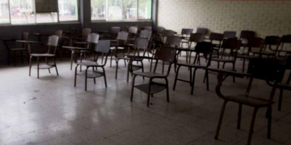 Salones de clases siguen vacíos por la suspensión de labores a nivel nacional.