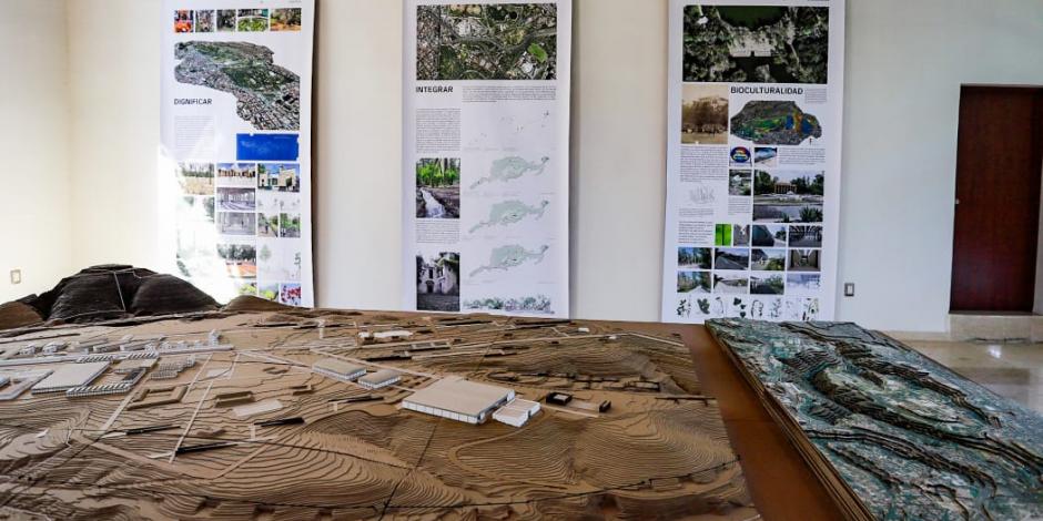 Exposición sobre los avances del Plan Maestro del Bosque de Chapultepec.