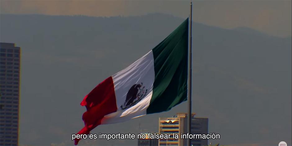 Captura del video publicado por el Gobierno de la República.