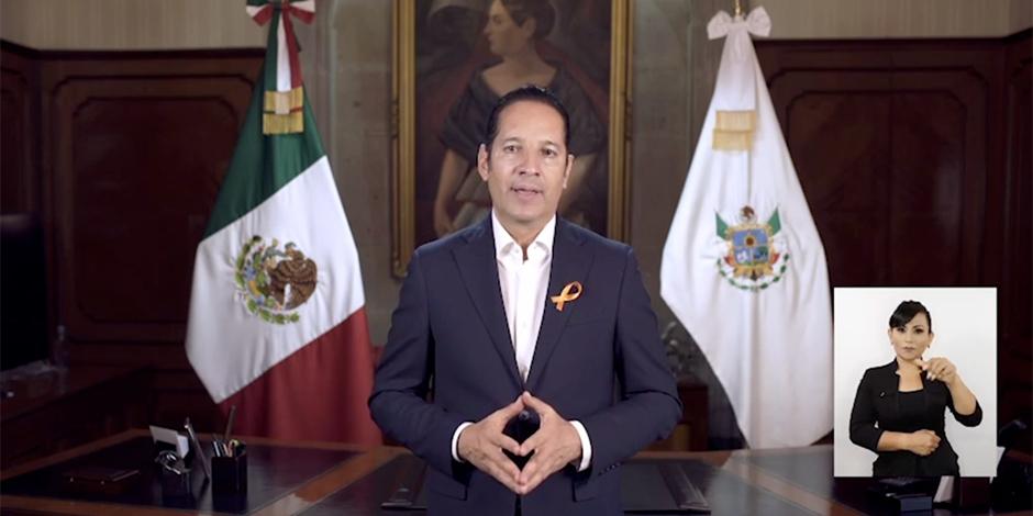 Francisco Domínguez Servién, gobernador de Querétaro, dio positivo a COVID-19 por segunda ocasión.