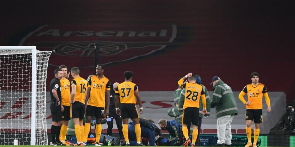 Raúl Jiménez sufrió una brutal lesión en el duelo de Wolves ante el Arsenal