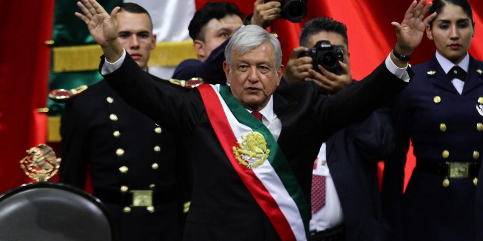 Andrés Manuel López Obrador el 1 de diciembre de 2018.