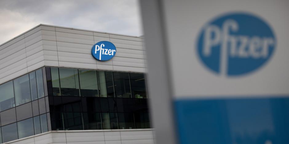 Vista de Pfizer Manufacturing Bélgica, en Puurs, Bélgica