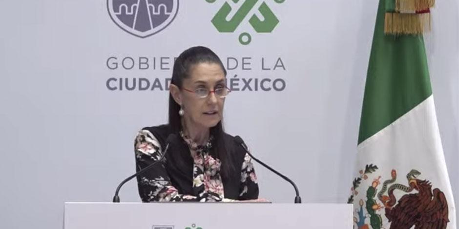 Claudia Sheinbaum, jefa de gobierno de la Ciudad de México