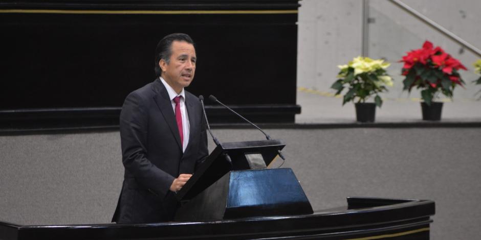 El gobernador del estado de Veracruz, Cuitláhuac García.