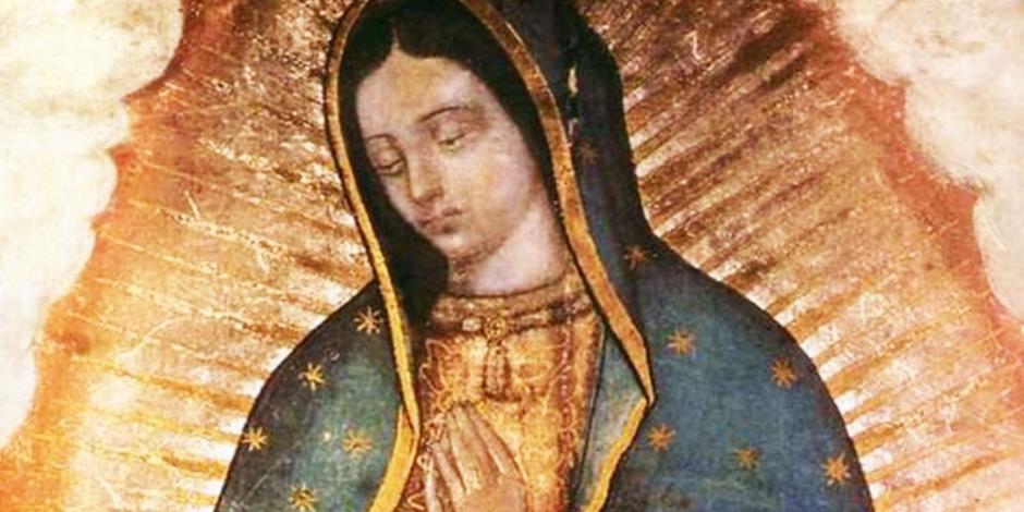 Virgen de Guadalupe, en el lienzo cuya imagen se ha difundido por siglos.