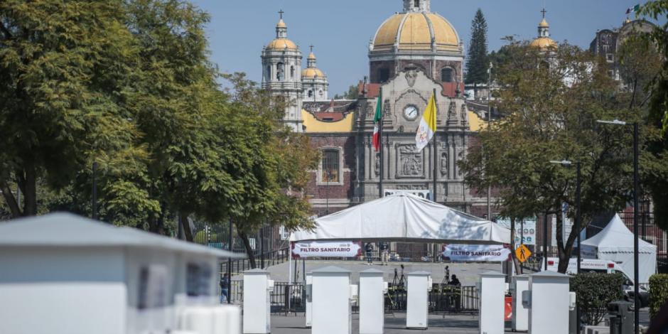 La Basílica de Guadalupe permanece cerrada desde la tarde del 11 de diciembre.