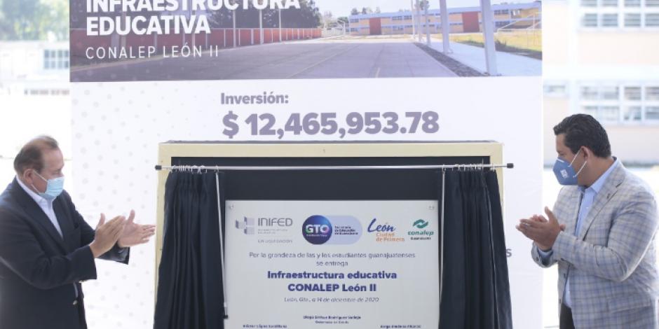 El gobernador inaugura las instalaciones del Conalep León.