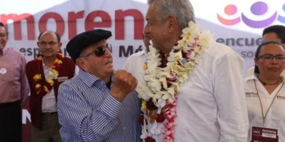 Fernando Coello Pedrero y Andrés Manuel López Obrador.