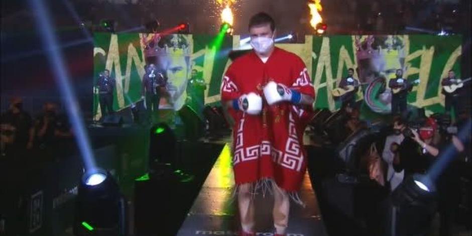 VIDEO: Así fue la espectacular entrada del "Canelo" Álvarez para su pelea  contra Smith