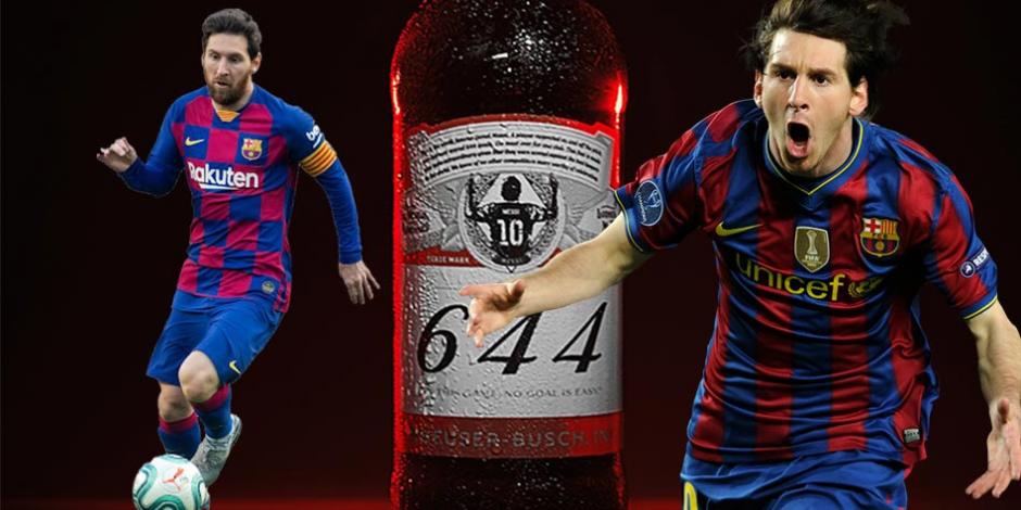 Cerveza Budweiser regaló una cerveza a cada portero que Messi le ha anotado.