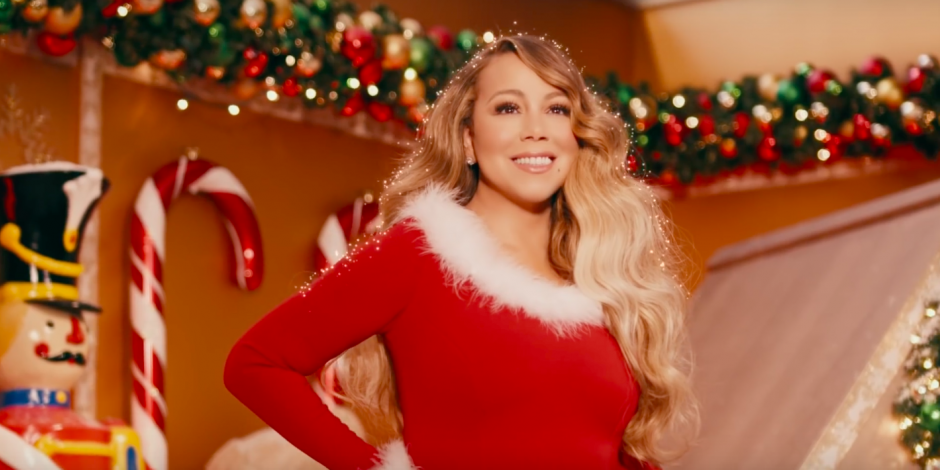 Mariah Carey en el video del tema “All I Want for Christmas Is You”.