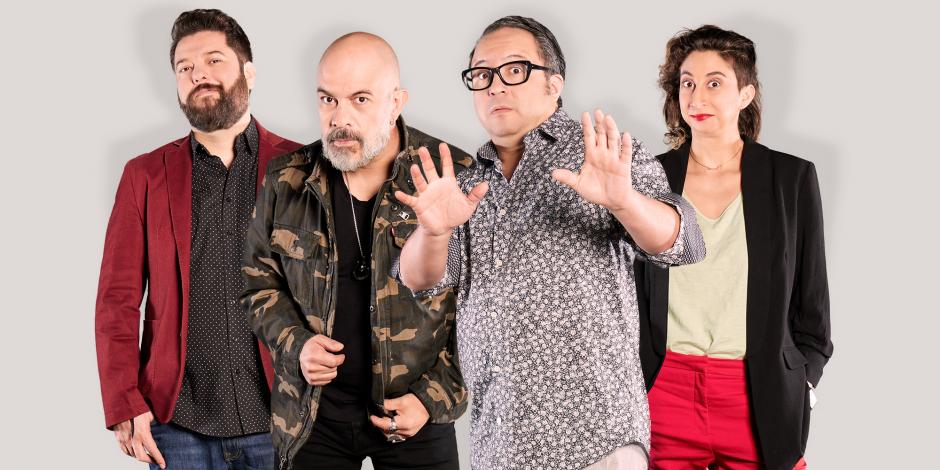 Esewey, Leye, Horacio Almada y Eduardo Talavera del show Por si no hay 2021