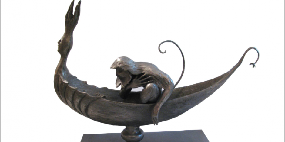"Barca con Chango", una de las obras de Leonora Carrington que fue robada.