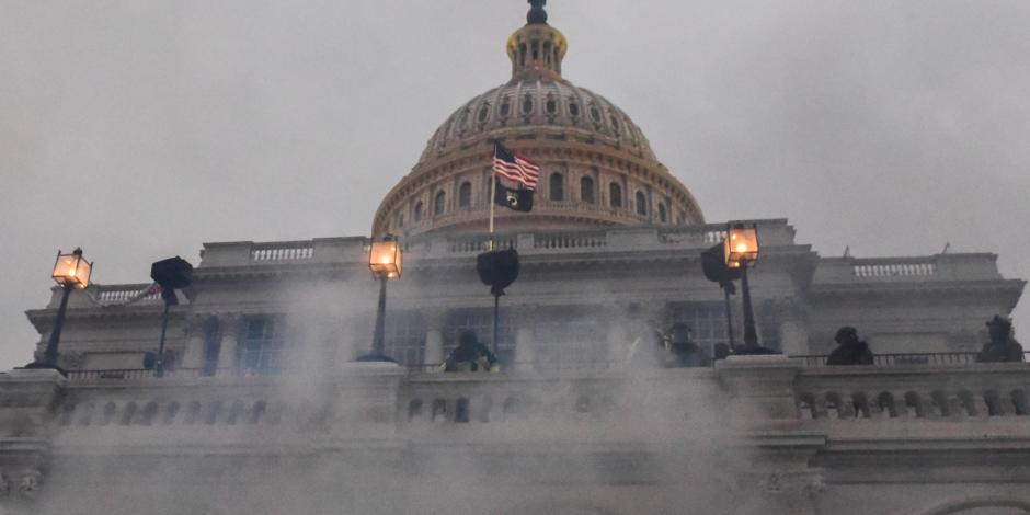 Police clear the U.S. Capitol Building with tear gas as supporters of U.S. President Donald Trump gather outside, in Washington, U.S. January 6, 2021. REUTERS/Stephanie Keith