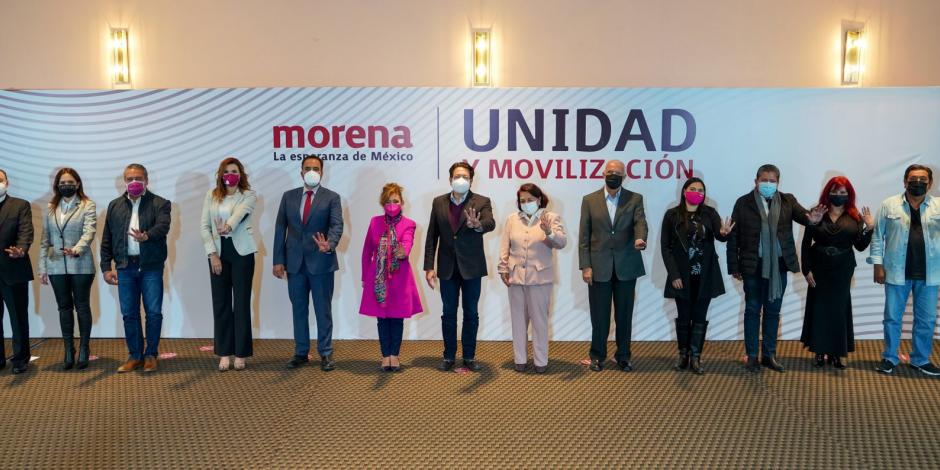 Las y los precandidatos de Morena para las gubernaturas en juego.