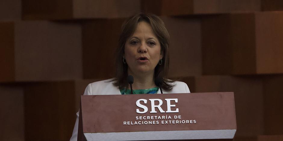 Martha Delgado, subsecretaria de Asuntos Multilaterales y Derechos Humanos de la SRE.