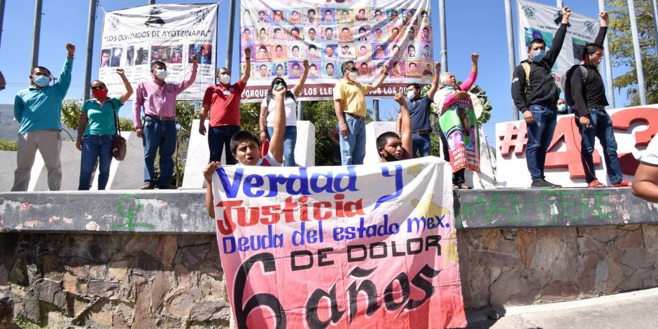 Apenas el 26 de enero, estudiantes de la Normal Rural de Ayotzinapa, conmemoraron los 76 meses de la desaparición forzada de los 43