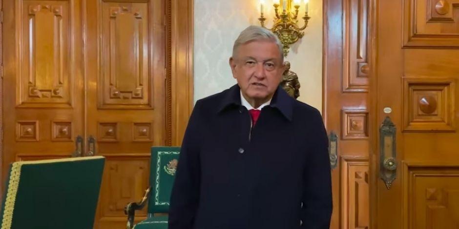 El Presidente Andrés Manuel López Obrador envió un mensaje en video.