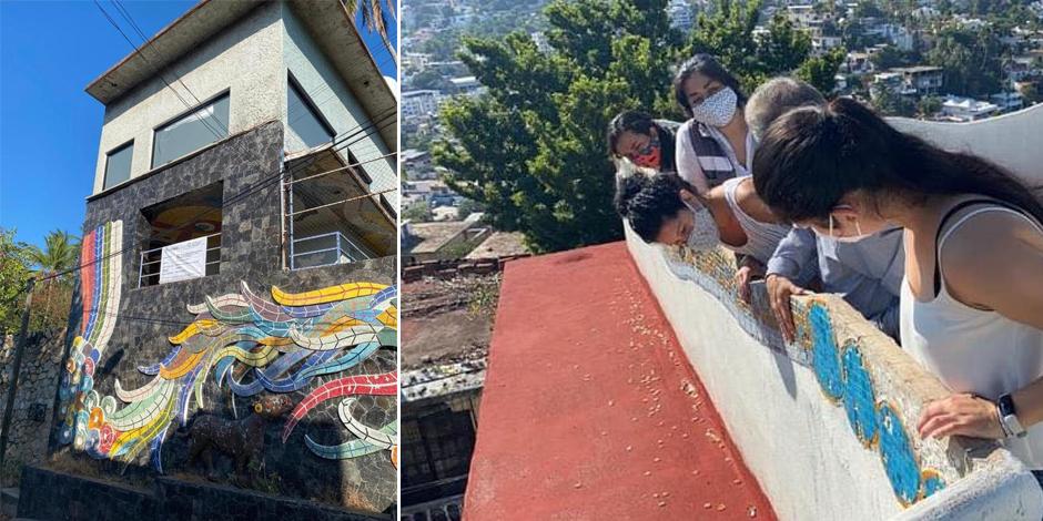 Inició primera etapa de la restauración de los murales de Diego Rivera ubicados en la Casa de los Vientos.