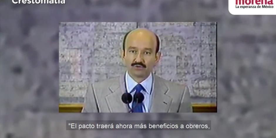 El expresidente Ricardo Salinas aparece en el nuevo spot de Morena.