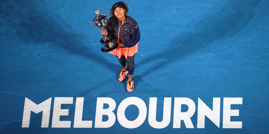 Naomi Osaka celebra su título en el Abierto de Australia