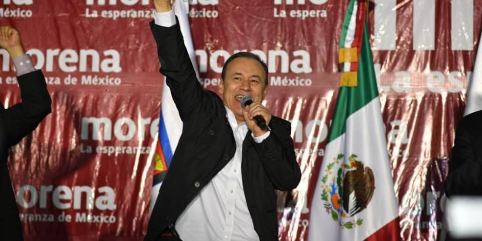Alfonso Durazo, candidato a gobernador de Sonora por la coalición "Juntos Haremos Historia"