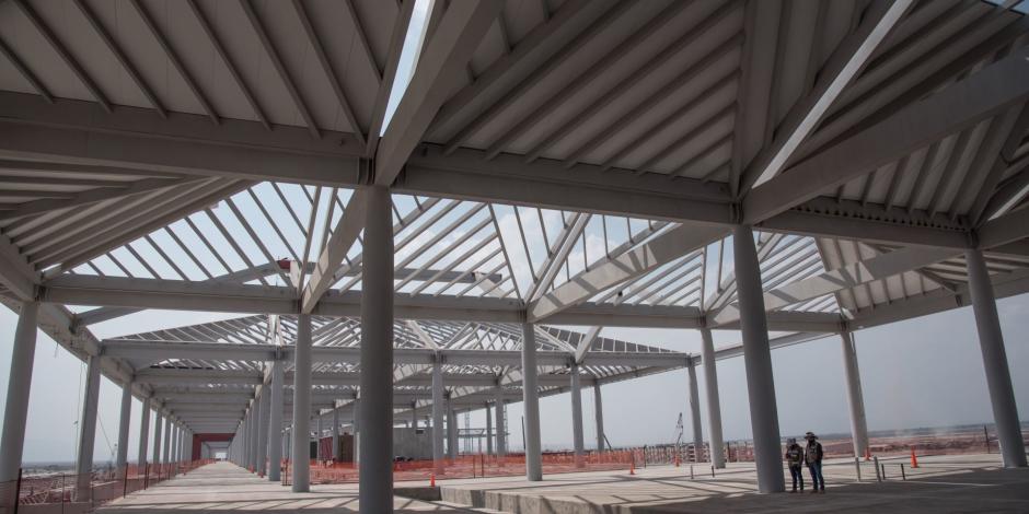 Avances en la construcción del Nuevo Aeropuerto General Felipe Ángeles.