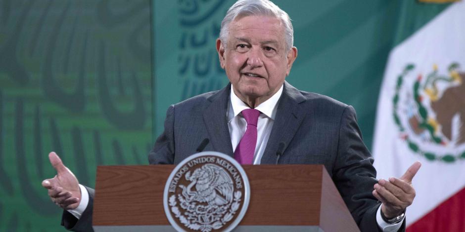 AMLO, Presidente de México, encabeza este viernes 30 de abril, desde Palacio Nacional, la mañanera.
