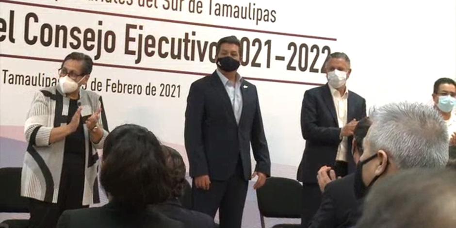 El gobernador Cabeza de Vaca recibió el respaldo del empresariado del Tamaulipas ante la solicitud de desafuero que presentó la FGR en su contra.
