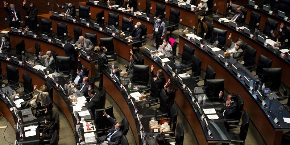 El Pleno de la Cámara de Senadores avaló a los integrantes de la Comisión Permanente del Congreso de la Unión