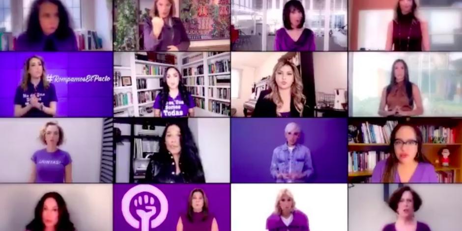 Periodistas y comunicadoras mexicanas hicieron un llamado a romper el pacto en el Día de la Mujer..
