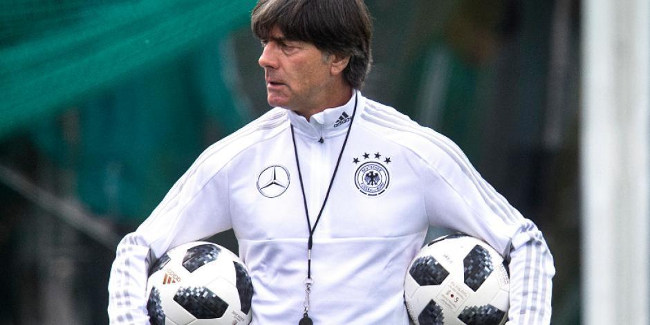 Joachim Löw en un entrenamiento con la Selección de Alemania
