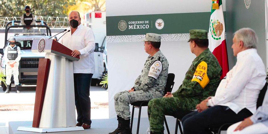 El gobernador Alfaro y el Presidente AMLO inauguraron instalaciones de la Guardia Nacional en Tequila, Jalisco.