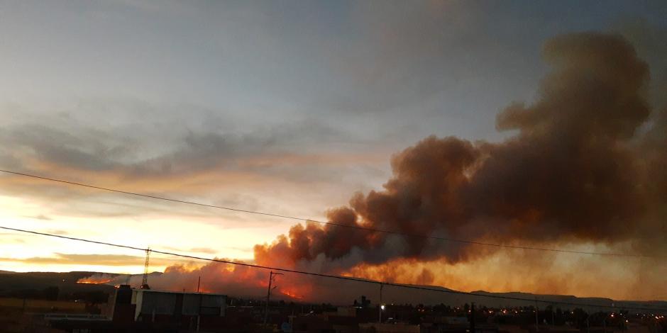 A través de redes sociales se compartieron imágenes de un incendio en Aguascalientes.