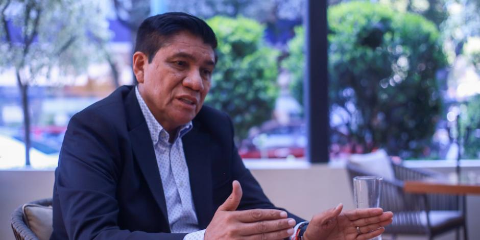 El candidato del PRI-PRD al gobierno de Guerrero, Mario Moreno, en entrevista con La Razón.