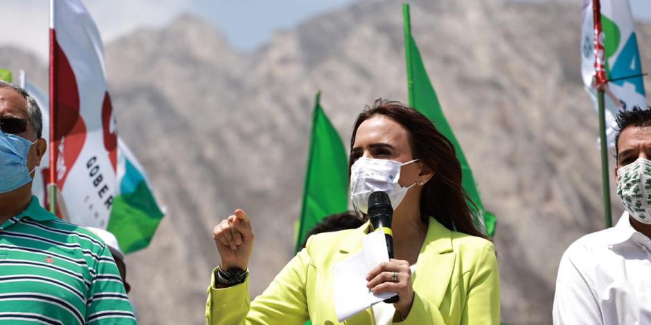 La candidata Clara Luz Flores subrayó que “el medio ambiente en Nuevo León está agonizado y los gobiernos anteriores nunca han hecho nada para impedirlo"