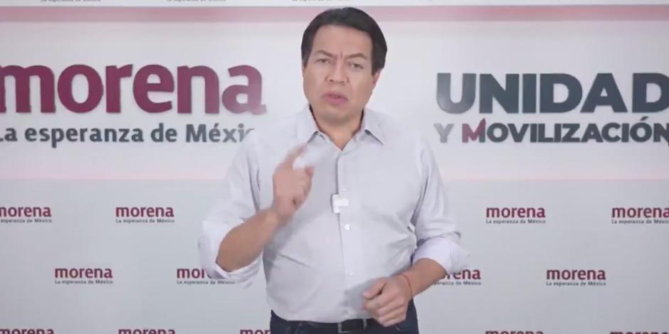 Mario Delgado aseguró que los consejeros del INE actuaron bajo intereses políticos al avalar la cancelación de candidaturas de casi 60 aspirantes de Morena.