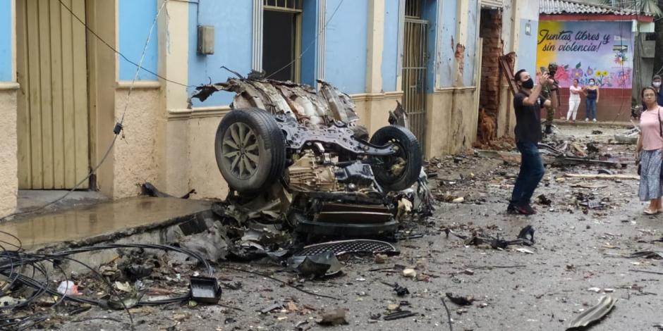 Las autoridades de Colombia calificaron el hecho como "un atentado terrorista"