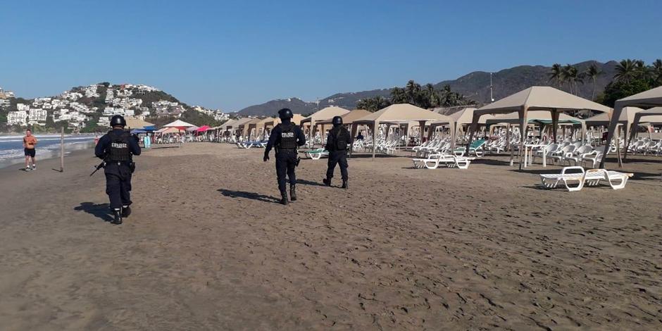 Las autoridades recuerdan que no está permitida la entrada con bebidas y alimentos en las principales playas de Acapulco y Zihuatanejo.