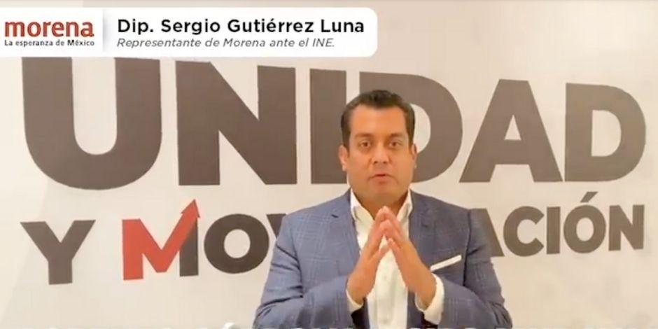 Sergio Gutiérrez Luna, representante de Morena ante el INE, acusó que los conflictos internos del TEPJF, provocaron la pérdida de las candidaturas de Morena en Guerrero y Michoacán