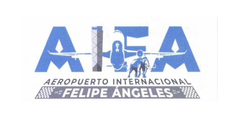 Logotipo del Aeropuerto Internacional Felipe Ángeles registrado ante el IMPI.