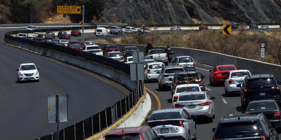 Se registró un accidente en la autopista México-Cuernava a la altura del kilómetro 79